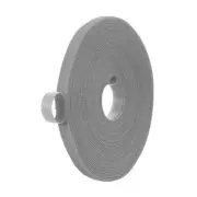 0.4" x 33FT Hook and Loop Tape, Double-Sided Nylon Strips Cable Ties, Gray