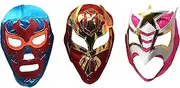LuchaTrucha 3PACK Máscaras de Luchador | Assorted Mexican Wrestling Masks | Costume for Mexican Fiesta | Adult Size Lucha Libre Mask Various, One Size, Various