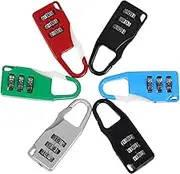 6Pcs Luggage Combination Padlocks Durable Travel Locks for Suitcase Backpack and Gym Locker Lightweight Easy to Use Secure Password Protection