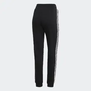 【adidas 愛迪達】長褲 女款 運動長褲 縮口褲 三葉草 國際碼 SLIM PANTS 黑 GD2255