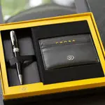 【CROSS高仕】BAILEY貝禮系列 黑法瑯原子筆+黑色證件卡夾禮盒