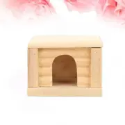 Hamster Flat-topped Lodge Houses Hideouts Wooden Cabin Mouse Hut