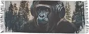 [AIXIWAWA] Gorilla Listing Music Women's Pashminas Scarf, Shawls Wrap Lightwight Tassel for Evening Dress Dinner Party, Multicolor