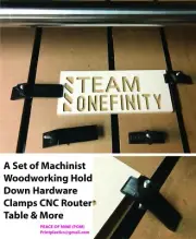 Machinist Woodworking Hold Down Hardware Clamps set CNC Router Table & More