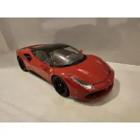 在飛比找蝦皮購物優惠-1:18 Ferrari 法拉利 488GTB 模型車 Bb