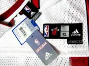 MIAMI HEAT SHIRTS BASEBALL WADE DWYANE #3 WHITE XL NBL ORIGINAL POFESSIONAL X