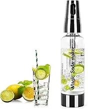 Portable Soda Siphon, 1L Travel Sparkling Water Maker Machine for Home & Outdoor, Carbonated Water Soda Streaming Machine,(No CO2 Cylinder Included)