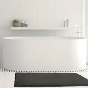 Ardor Toggle 50x100cm Bath Mat Charcoal