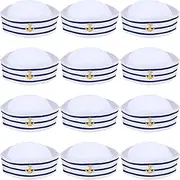 Sailor Hat Navy Yacht Captain Hat Blue with White Sail Hat for Costume Accessory