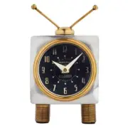 Pendulux Atomic Modern Space Age Metal Table Clock Retro MCM Style