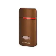 Lotus Matrix Triple Torch Lighter - Brown
