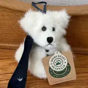 Christmas Boyds Bear QVC 5 Inch Snowman Plush Ornament Blue Scarf T12-81012E