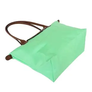 LONGCHAMP-長提把小型摺疊水餃包/綠色(S)