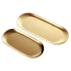 Contemporary Stainless Steel Tray for Vanity Jewelry and Perfume Sorting