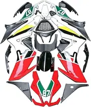 Areyourshop Motorcycle Fairing Injection Fairing Set Fairing Kit Injection Mold ABS Plastic Bodywork Fairings Pre-Drilled Holes Easy Installation