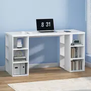 Artiss Computer Desk Laptop Desks Bookshelf White 150cm