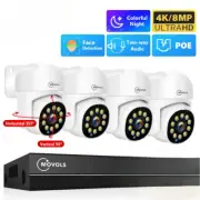 4K POE Surveillance 8MP 4MP Two Way Audio PTZ CCTV POE AI Security Camera Home