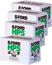 Ilford 1574577 HP5 Plus, Black and White Print Film, 35 mm, ISO 400, 36 Exposures (Pack of 4)