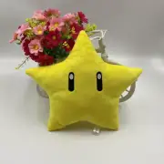 (NEW) Mario 64 Star 8" Stuffed Plush Plushie Toy Figure - New Super Mario Bros.