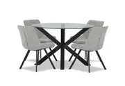 PROMENADE 5 Piece Dining Suite with Arabella Dining Chairs