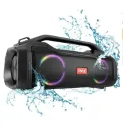 PyleUSA Waterproof Wireless Speaker Rechargeable Google Assistant & Siri