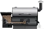 WIFI Pellet BBQ Smoker Hopper, Multi-Function Outdoor Barbecue Grill with APP Control, Adjustable 180-375°F Temperature, Automatic Pellet Transfer and Ignition, Environmental Friendly, for Bake