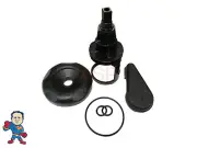 Diverter Valve Spa Black Textured Hot Tub Stem O-Rings Cap Handle Kit Buttress