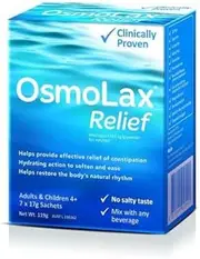 3 PACK OF OsmoLax Relief Macrogol Osmotic Laxative Powder Travel Pack 17g X 7 Doses (119g)