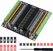 Freenove Universal Breakout Board Compatible with Arduino Nano Micro Raspberry Pi Pico 1 2 W ESP32 ESP8266, Terminal Block Shield HAT with Pin Header, GPIO Status LED, 5 V 3.3 V