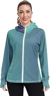 [Caihoyu] Plain Hoodie with Thumb Holes Rash Guard Shirts UPF 50+ Protection Lightweight Sweatshirt for Hiking Outdoor, Multicolor14, XX-Large