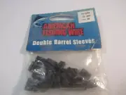AFW Double Barrel Leader Sleeves #10F8 25pk Black for Multiple Line choices