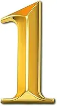 Mailbox Numbers 3 inch Self-Adhesive Numbers Stickers Street Address Door House Numbers Signs for Apartment, Office, Residence, House Mailbox (Gold-1)