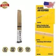 Classic Forward 5A Hickory Drumsticks - Oval Wood Tip, 4 Pairs + 1 Free!