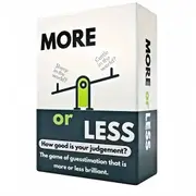 More Or Less - Hilarious Family Drinking Game - Engaging & Fast-Paced Fun for All Ages - Interactive Party Entertainment