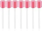 100 Pcs Oral Care Sponge Swab/Tooth Cleaning Spong Swab，Individually Wrapped Oral Care, Oral Swabs, Sponge Teeth, Oral Swabs, Pink