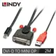 LINDY 林帝 主動式 DVI-D TO MINI DISPLAYPORT 轉接線 2M