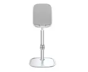 Creative Desktop Bracket Tablet Computer Bracket Mobile Phone Bracket Retractable Lazy Mobile Phone Clip-Silver