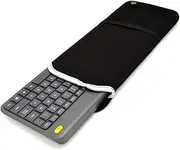 Wommty Neoprene Dust Cover Carrying Case Protector Sleeve Skins Bags with Mesh Pouch for Logitech Wireless Touch Keyboard K400 Plus QWERTY UK Layout