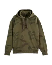 Scotch & Soda Loose Fit Over Dyed All Over Print Hoodie