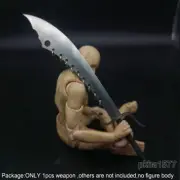 Handmade 1/12 Metal Nine Ring Knife Sword Weapon Model For 6'' Action Figure