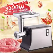3200W Electric Meat Grinder Mincer Sausage Maker Stuffer Kitchen Mincing Machine