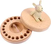 Kisangel 1 Set Teeth Organizer Box Handmade Deciduous Tooth Holder Durable for Cherished Childhood Keepsakes