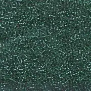 Silver-Lined Emerald Miyuki Seed Beads 15/0 (15-917-TB)