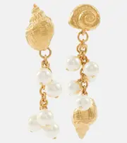 [Chloe] Chloé Chloé Shells Small drop earrings One Size gold