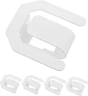 Cabilock 5pcs Slipper Rack Trouser Chain High Pressure Plunger Screw Bracket Door Strip Sealing Strip Exhibition Rack Display Rack Power Tool Hooks Bulk Hooks Ribbon White Carbon Steel