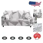 Machine Washable Elastic Sofa Cover for 2 Cushion Loveseat with Jazz Pattern
