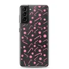 Christmas Candy Clear Case for Samsung® S10 S20 S21 S22 S23 S24 / ultra / plus