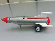 VINTAGE ROCKET FRICTION TOY 60s SPACESHIP POLAND CZECHOSLOVAKIA SOVIET USSR CCCP