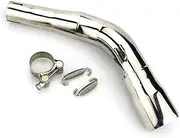 For VESPA For GTS For 250 300 2013-2020 Motorcycle Stainless Steel Exhaust Pipe Middle Muffler Slip-on Link Pipe Exhaust Muffler Motorcycle Exhaust Muffler