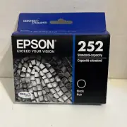 Genuine EPSON 252 Black Ink Cartridge Standard Capacity Exp 1/23